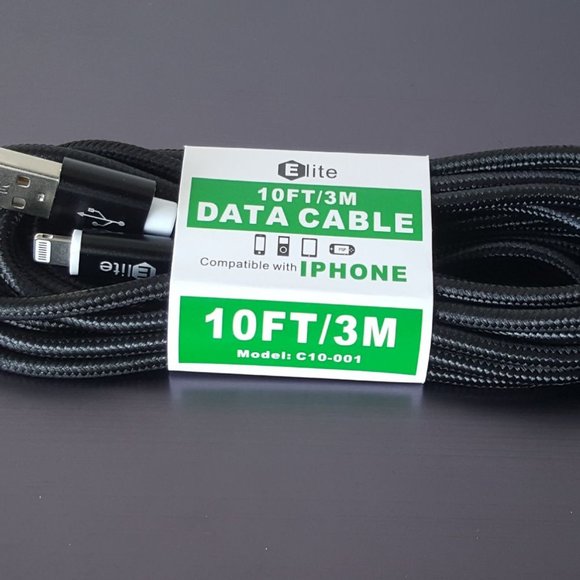 3 X 10ft Long iPhone Charger Cable USB A to Lightning - Picture 2 of 2